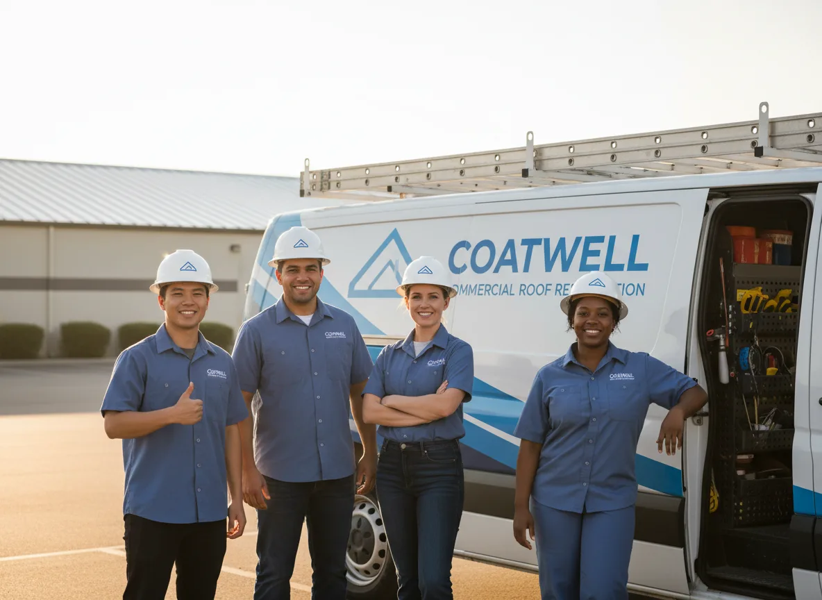 Commercial roof coating company in Hager City, WI