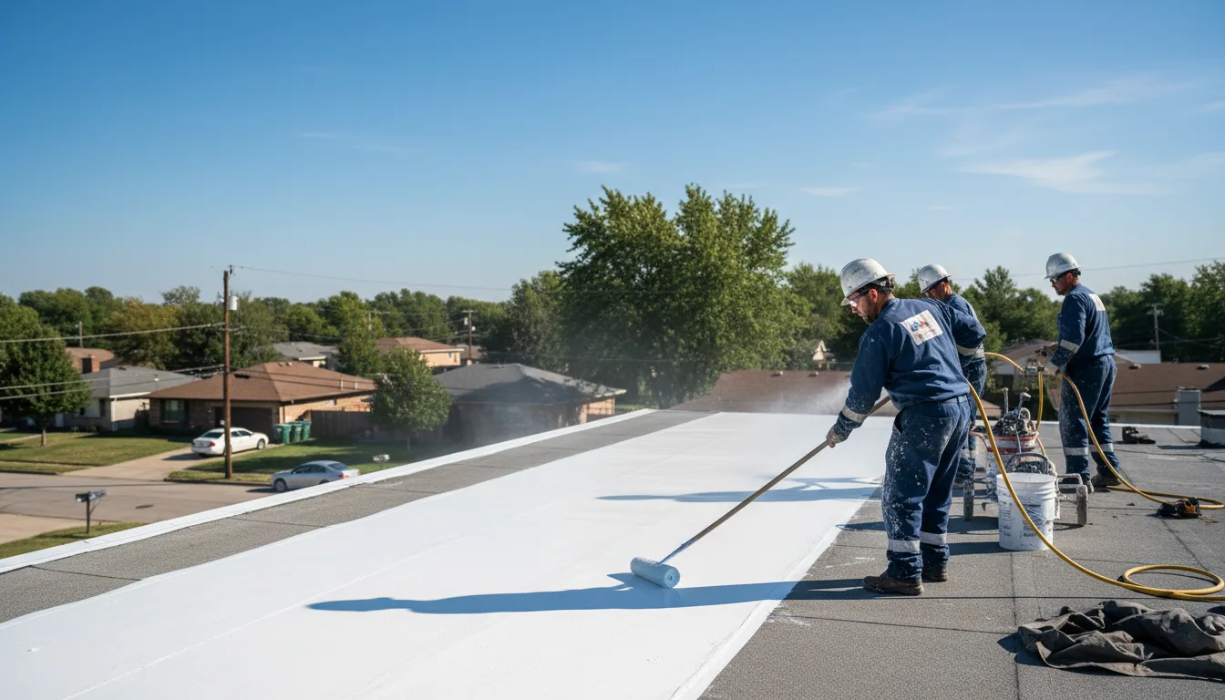 Commercial roof coating in Hager City, WI near me